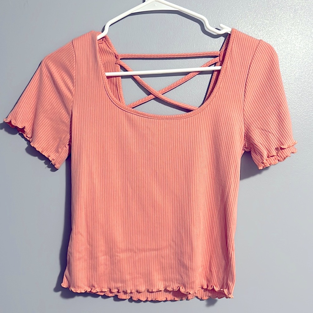 light pink top